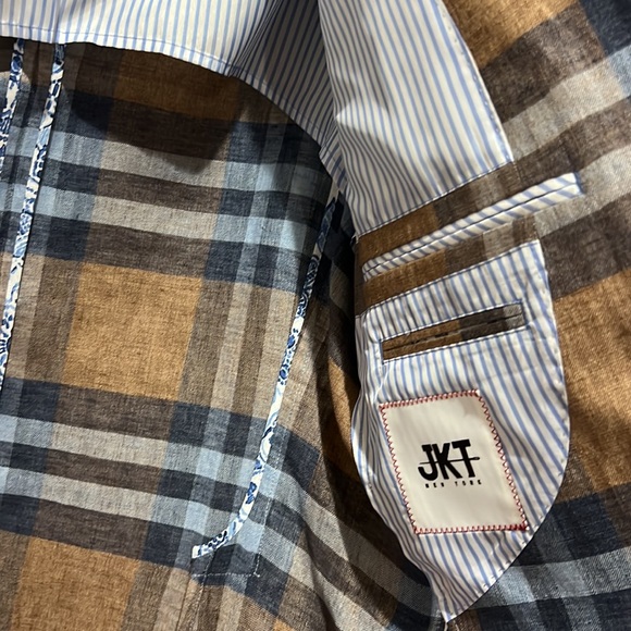 JKT NEW York mens jacket linen absolutely stunning size 42 regular new - Picture 5 of 14